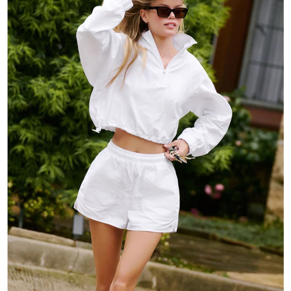 ALO Yoga White Athletic Shorts
